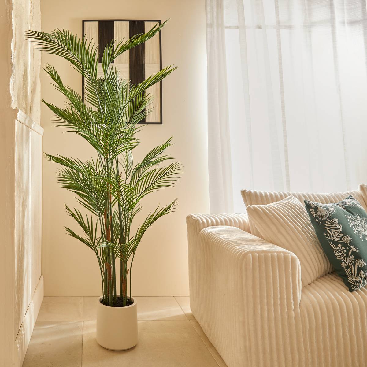 Pianta artificiale in vaso "Merlo" H.187 cm Verde