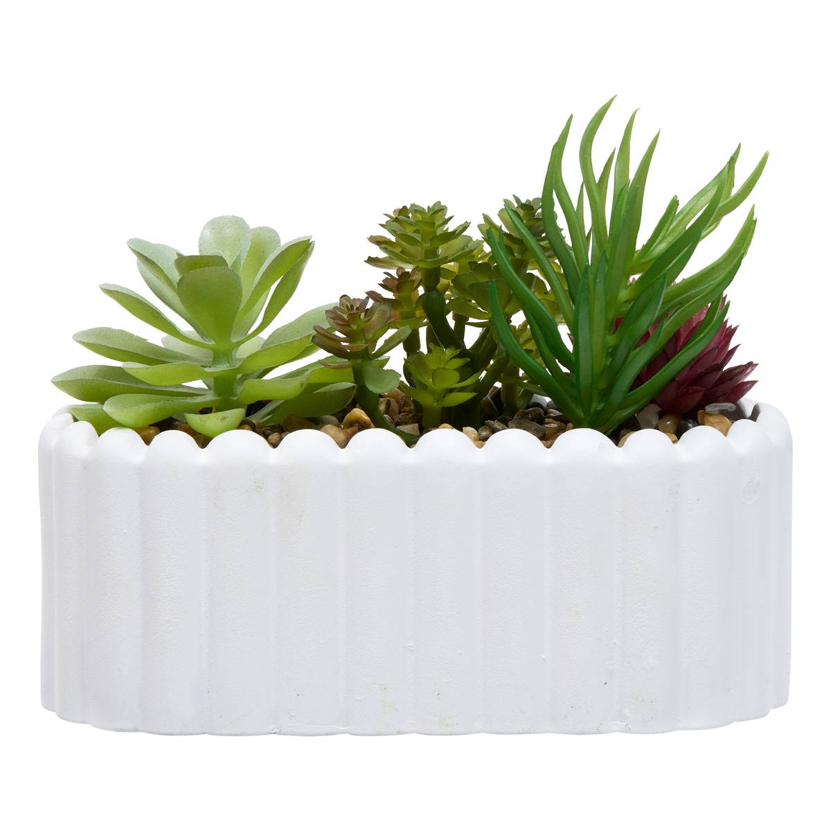 Pianta artificiale "Wida" H.12 cm Bianco