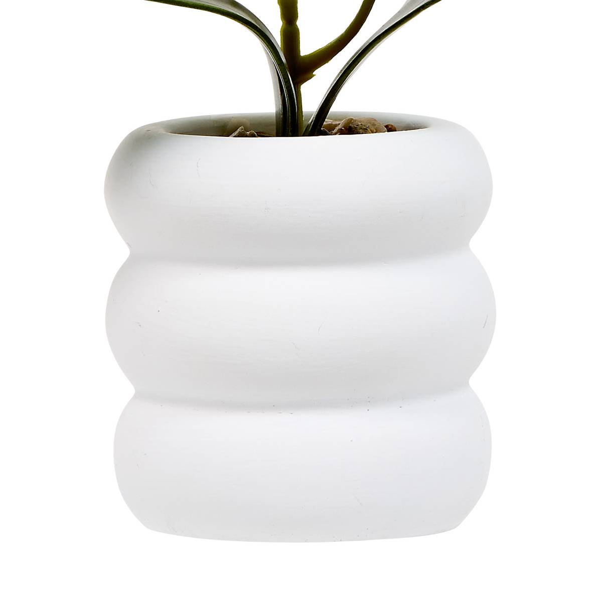 Fiore artificiale in vaso "Mick" H.23 cm Bianco