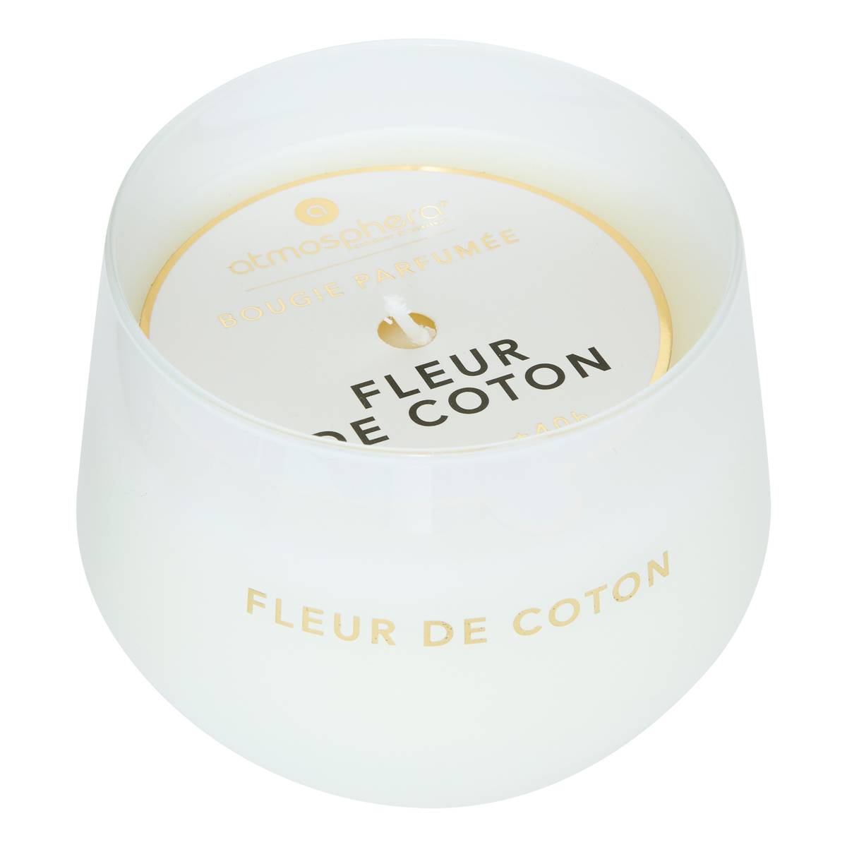 Candela Profumata "Glowy" Profumo floreale, Fiore di cotone, 300g Fiore di cotone