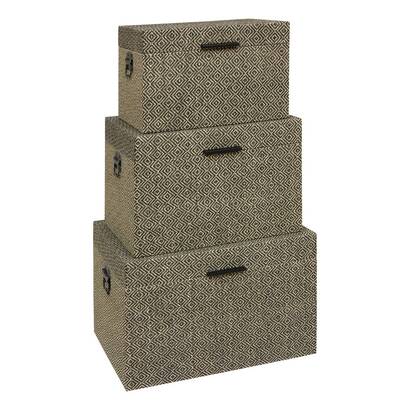 Baule "reso" grigio, 57x35 cm