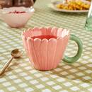 Tazza "Fiore di Rosa" 200 ml, Gres (ceramica) Rosa