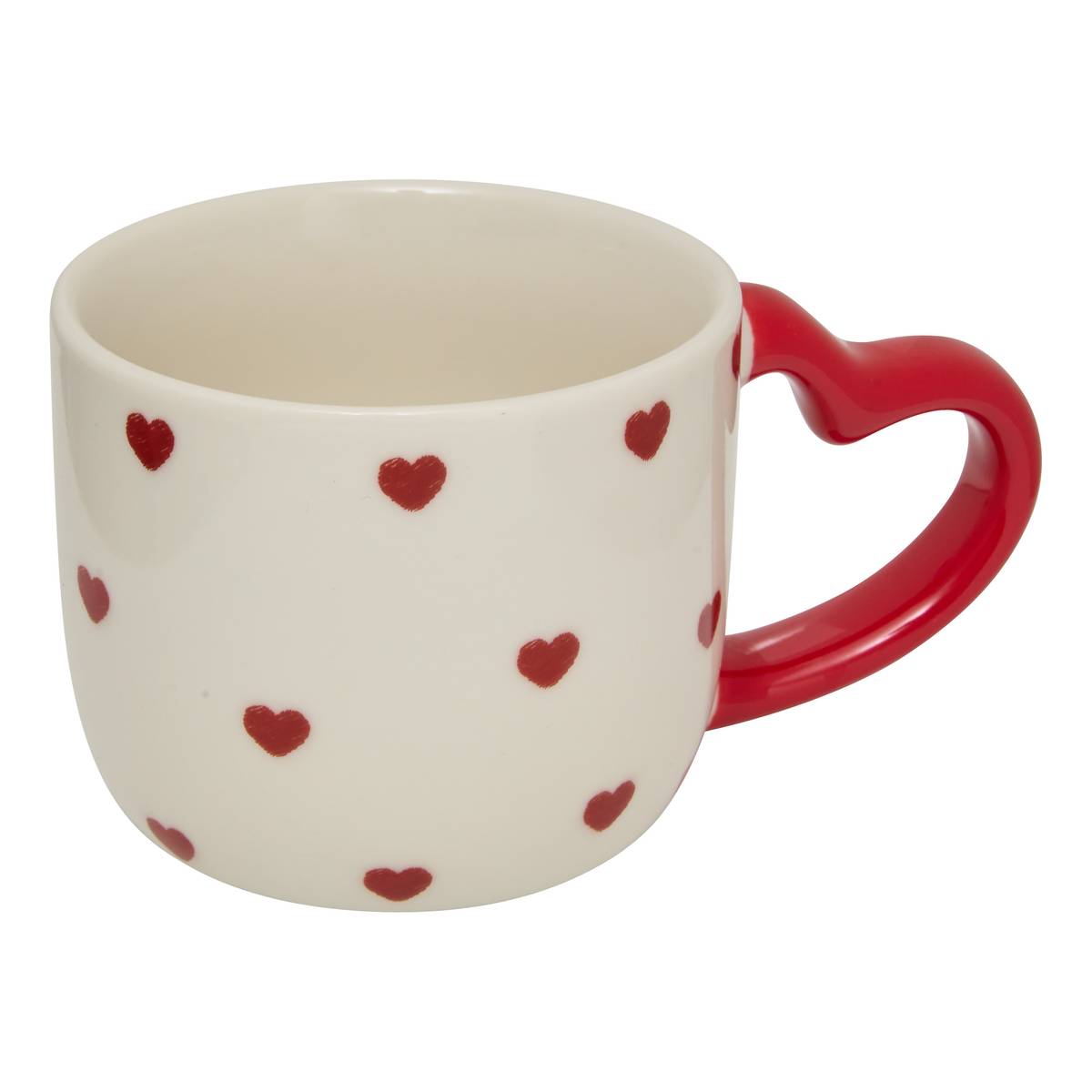 Set di 4 tazze "Valentine" 220 ml, New Bone China (Porcellana), Bianco Bianco