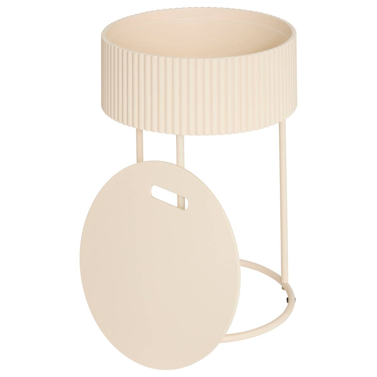 Tavolino "Juna" Beige, Ø 33 cm Beige