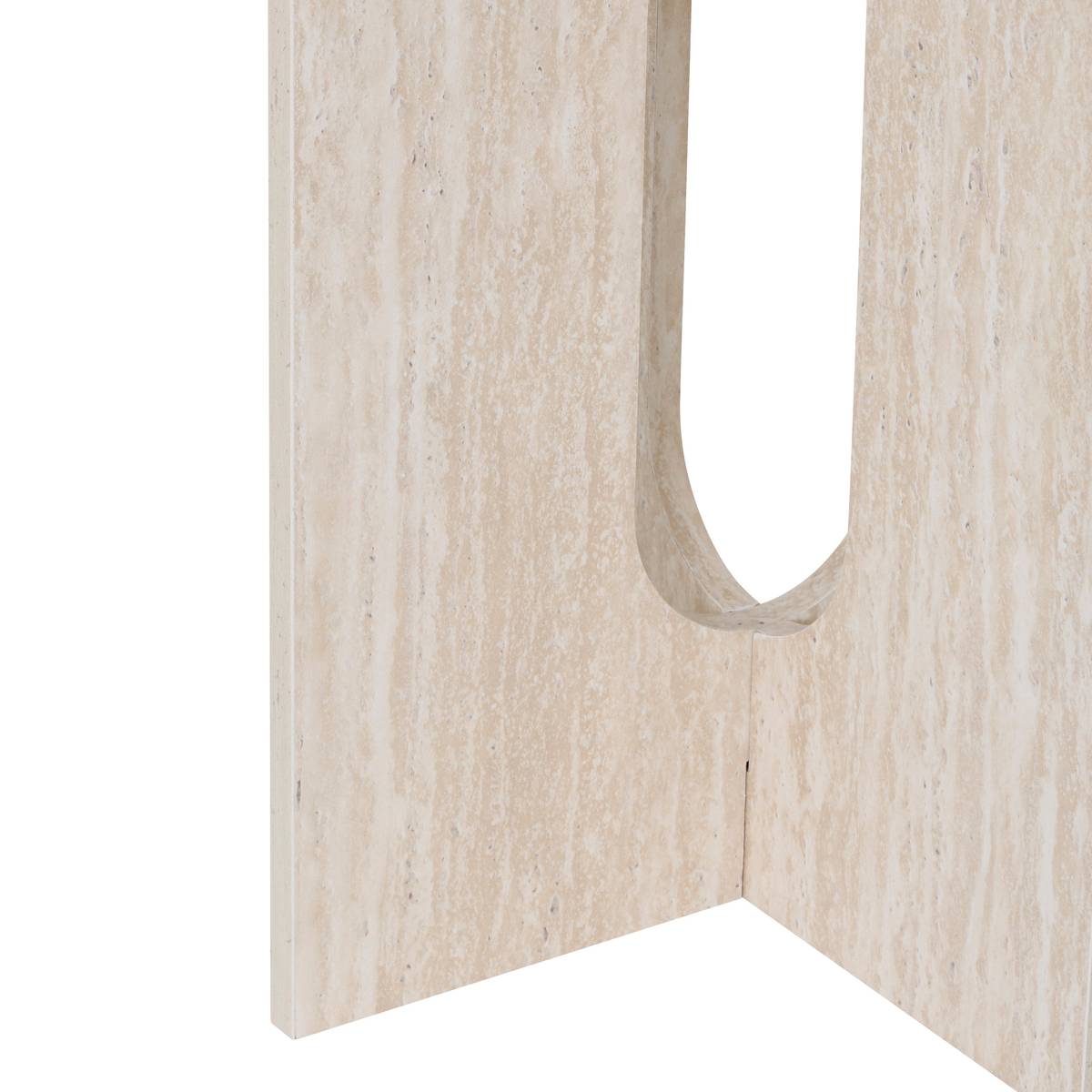 Tavolino "Anaya" Beige, Ø 40 cm Beige