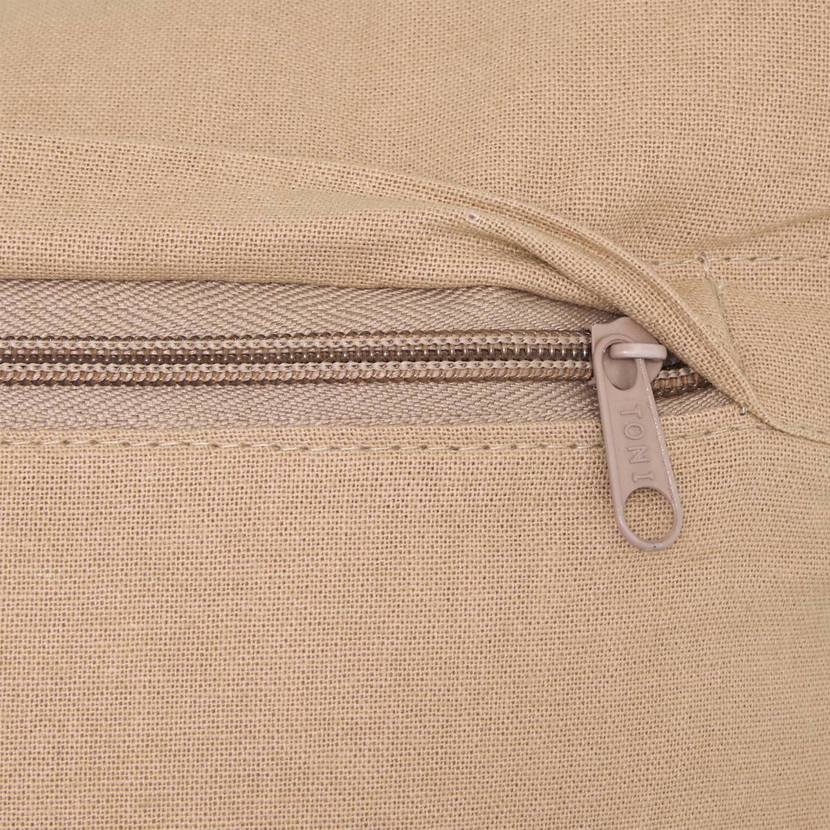 Cuscino "Groove" Lino Beige, 40x40 cm Beige lino