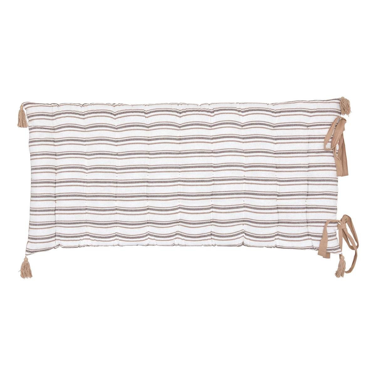 Cuscino da pavimento "Groove" Lino Beige, 120x60 cm Beige lino