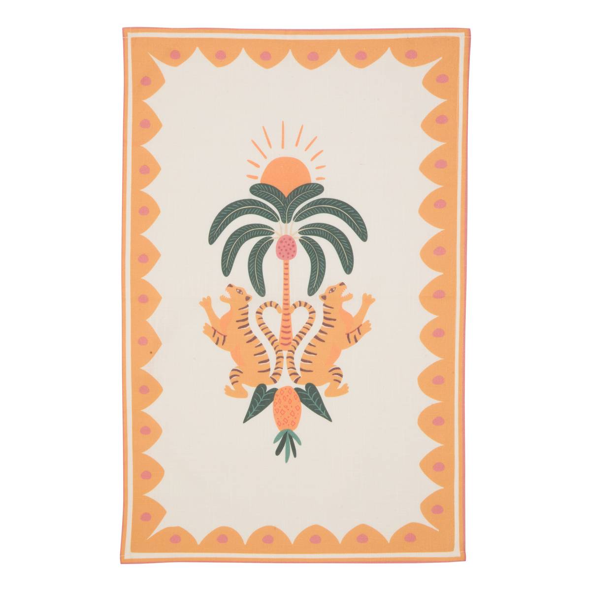 Set da 3 strofinacci "Tropical" Arancione, 180 g/m2, 70x45 cm Arancione
