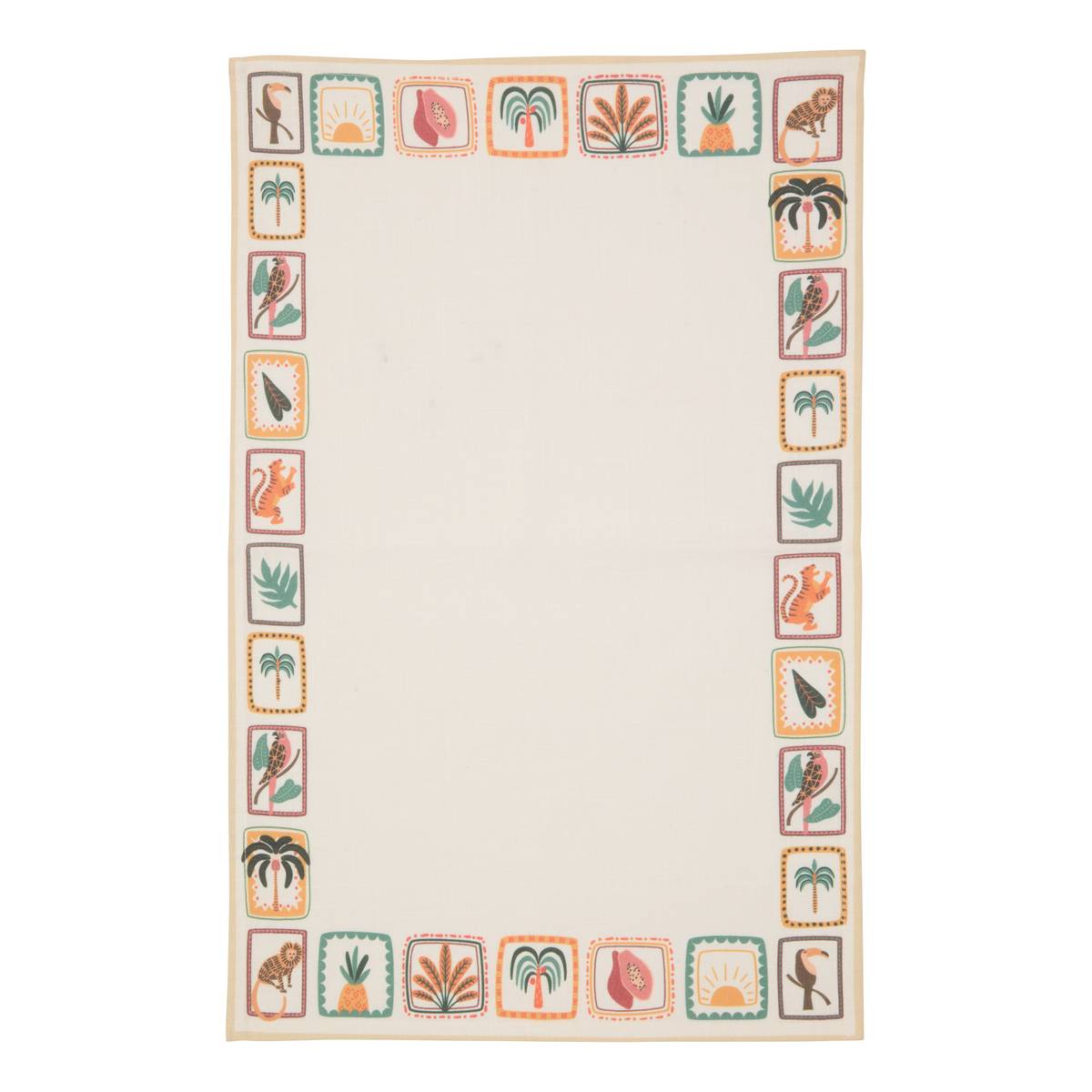 Set da 3 strofinacci "Tropical" Arancione, 180 g/m2, 70x45 cm Arancione