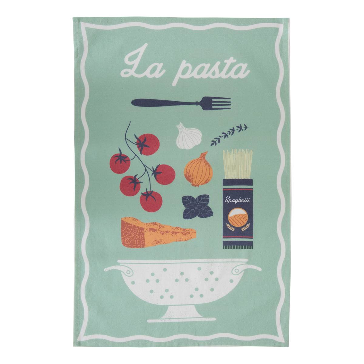 Set di 3 strofinacci "Della pasta" Multicolore, 180 g/m&sup2;, 70x45 cm Multicolore