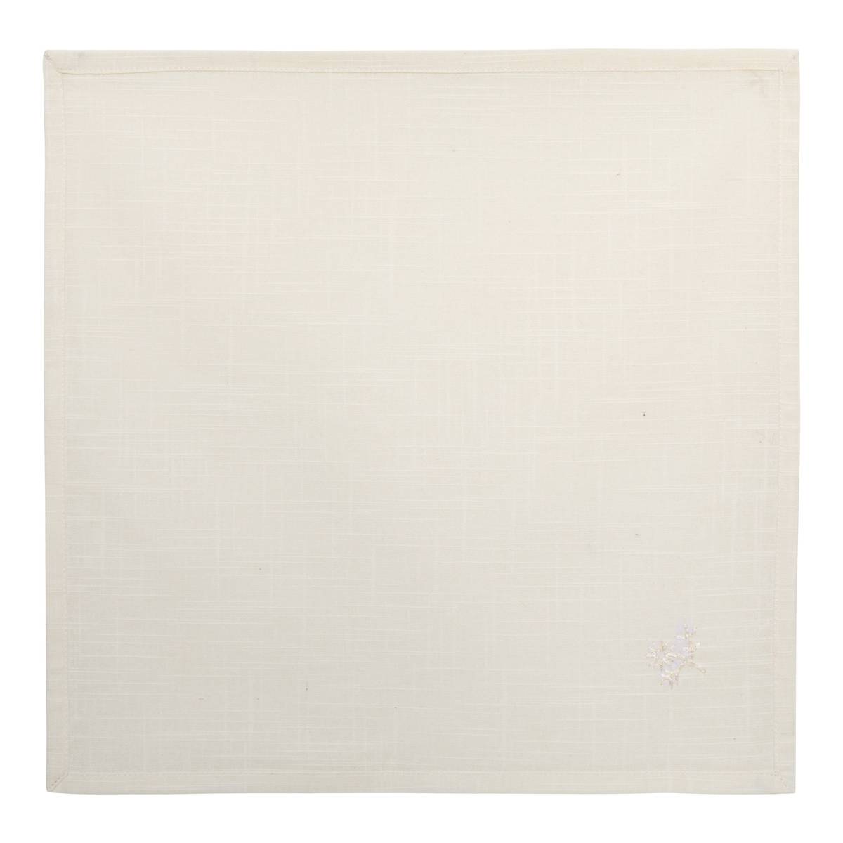Set di 4 tovaglioli "Joy" Bianco, 180 g/m2, 40x40 cm Bianco