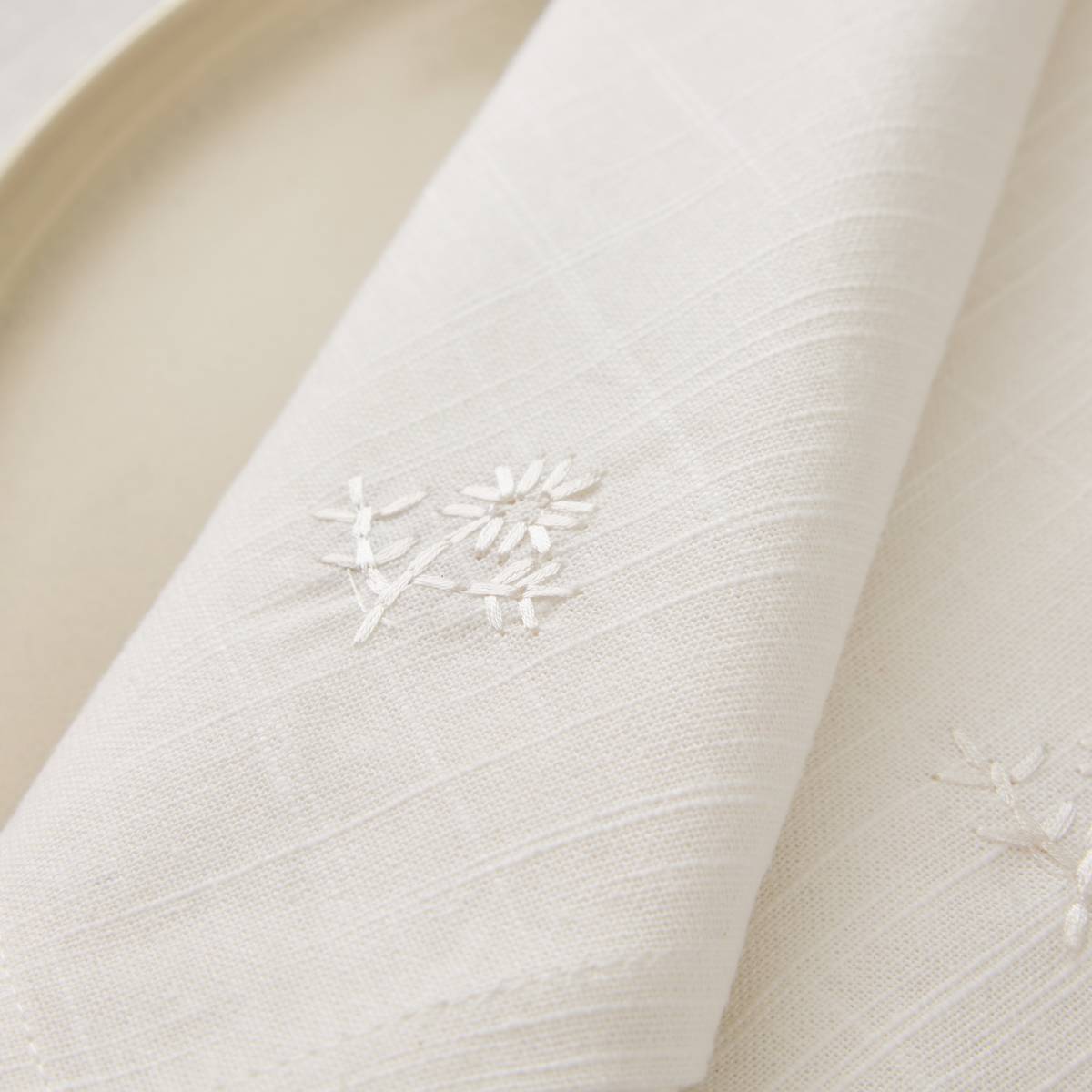 Set di 4 tovaglioli "Joy" Bianco, 180 g/m2, 40x40 cm Bianco