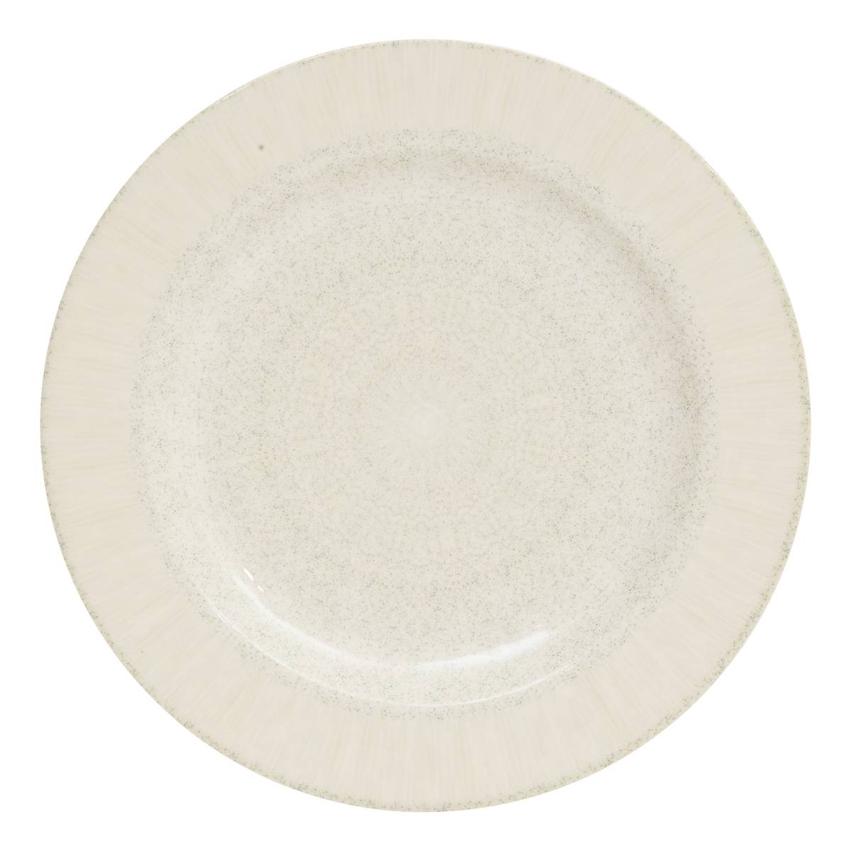 Set di 6 piatti piani "Solene " D.28 cm, Beige Beige