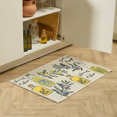 Tappeto "garrigue" beige, 90x60 cm