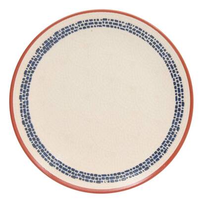 Piatto piano "morgane" gres (ceramica), d.25,8 cm