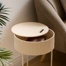 Tavolino "Juna" Beige, Ø 33 cm Beige