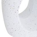 Tavolino "Narlon" D.38 cm, Bianco Bianco
