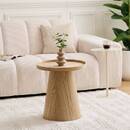 Tavolino "Hercyna" Beige, Ø 45 cm Beige