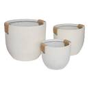 Vaso di fiori "Sien" Bianco, D.30/38/47 cm Bianco