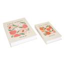 Set di 2 scatole decorative "Fruity" Beige, 33x25 cm Multicolore 3