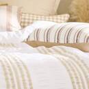 Cuscino "Groove" Lino beige, 50x30 cm Beige lino