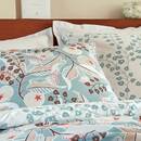 Completo letto "Vegetazione marina" Verde Celadon, 240x220 cm Verde celeste