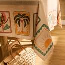 Tovaglia "Tropicale" 240x140 cm, Beige Lino Beige lino