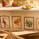 Tovaglia "Tropicale" 240x140 cm, Beige Lino Beige lino