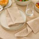Set di 4 tovaglioli "Joy" Lino beige, 180 g/m2, 40x40 cm Beige lino