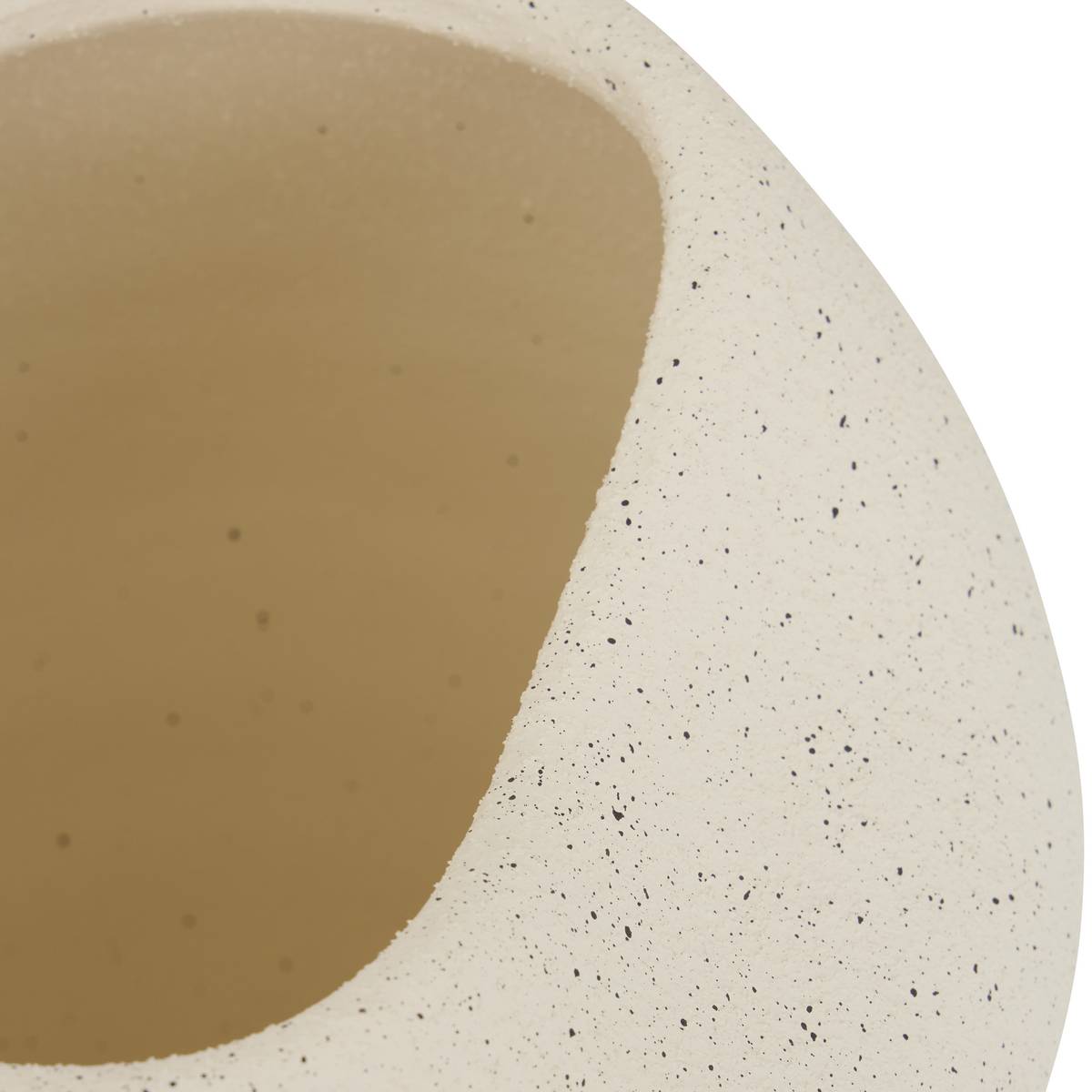 Vaso "Sien" Gres (ceramica) bianco, H.23,5 cm Bianco