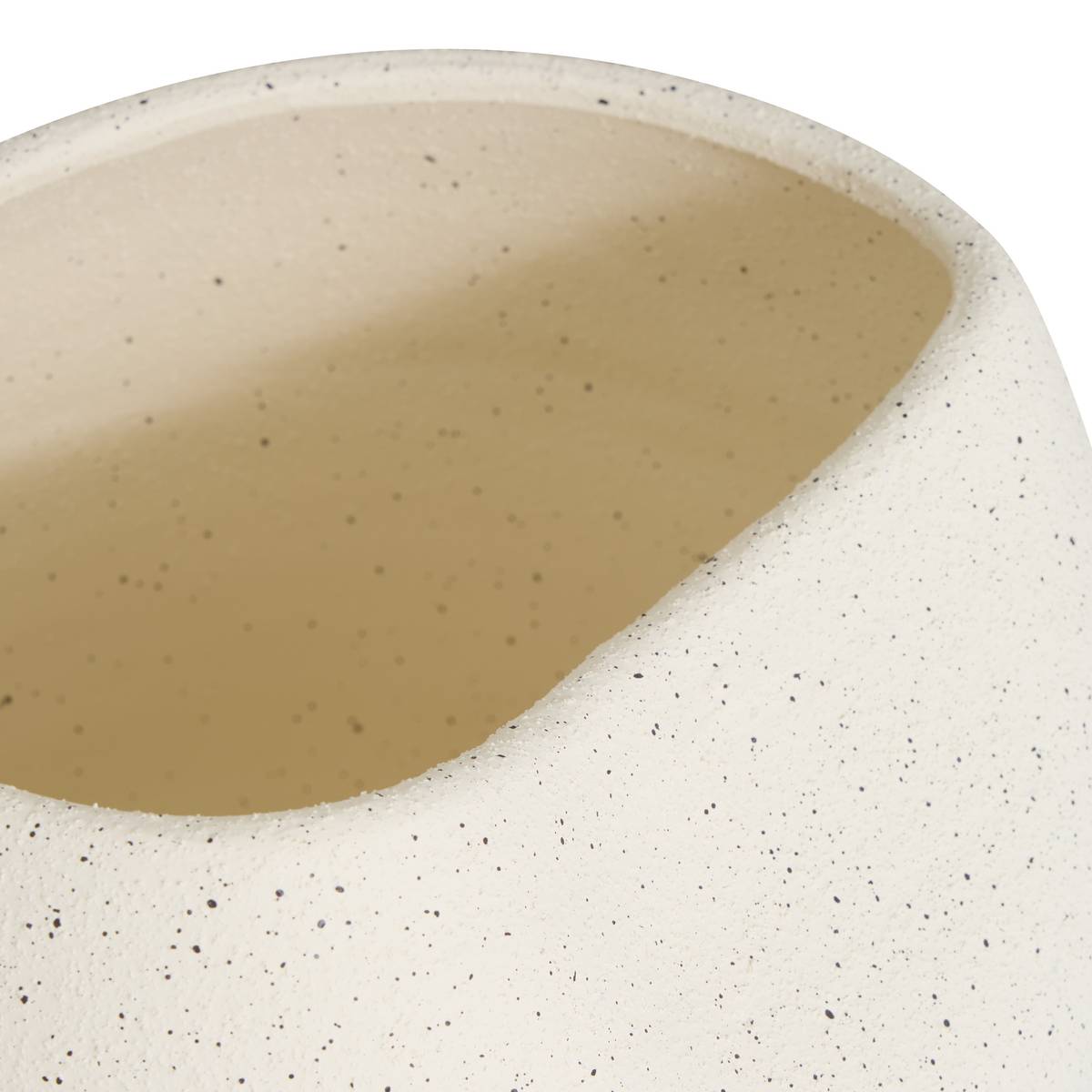 Vaso "Sien" Gres (ceramica) Bianco, H.29,5 cm Bianco