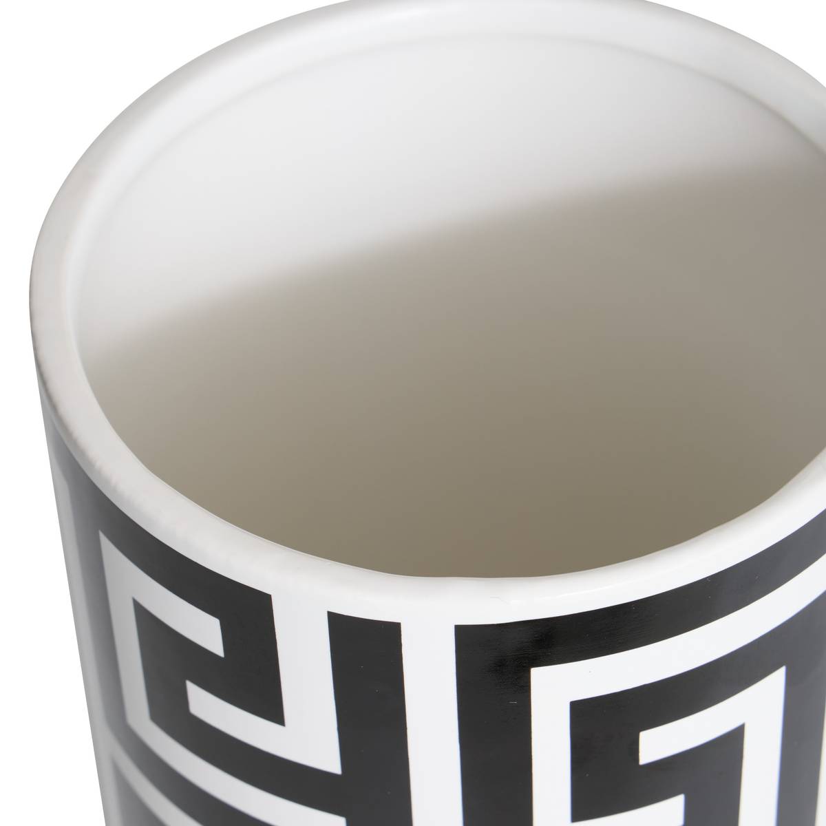 Vaso "Reso" Nero & Bianco, H.26 cm Noir & Blanc