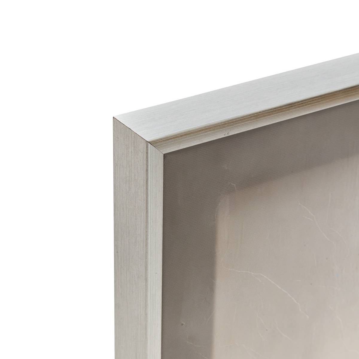 Stampa su Tela Incorniciata "Vivi" Grigio, 78x78 cm Grigio