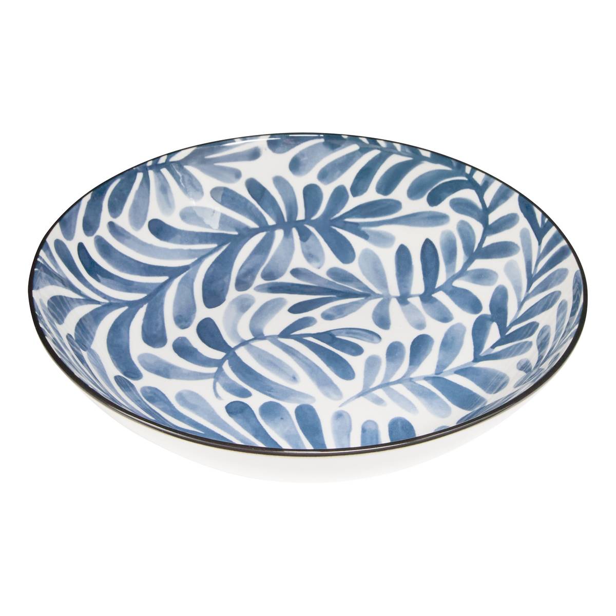 Set di 6 piatti fondi "Umami" Porcellana, D.20 cm, Blu Blu 1