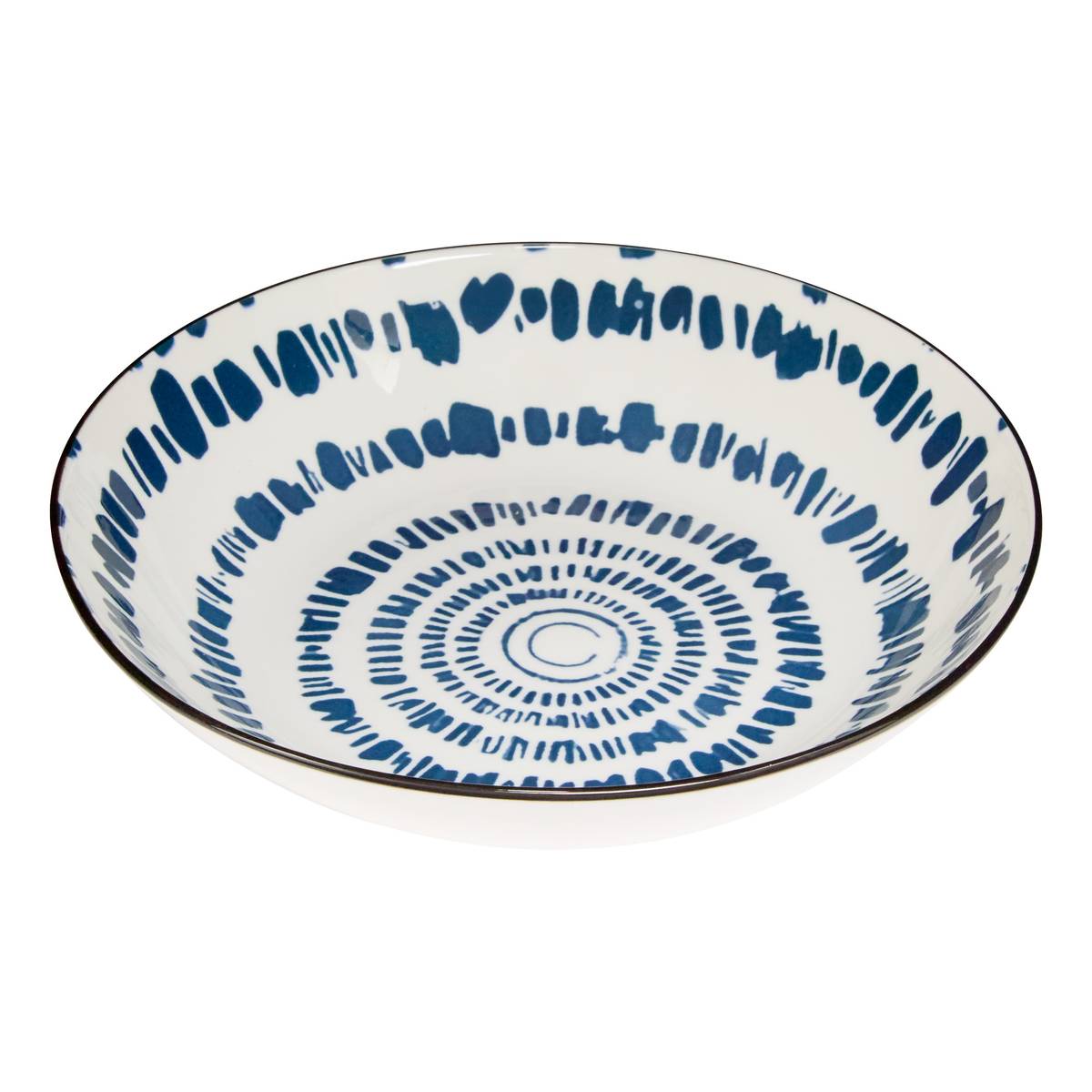 Set di 6 piatti fondi "Umami" Porcellana, D.20 cm, Blu Blu 3