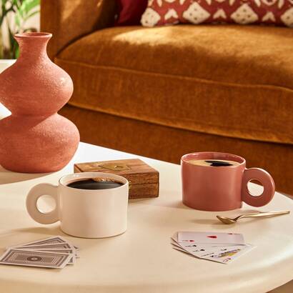Vaso "ezia" marrone tonka, h.23,5 cm