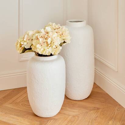 Vaso "elene" bianco, h.45,5 cm