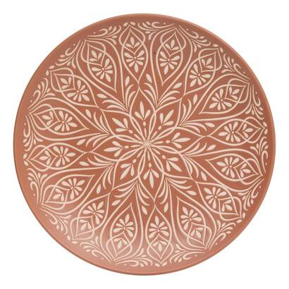Set di 6 piatti piani "ines" gres (ceramica), d.27 cm