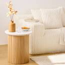 Tavolo da pranzo "Homelya" 4 posti Beige / Bianco