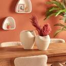 Vaso "Sien" Gres (ceramica) bianco, H.23,5 cm Bianco