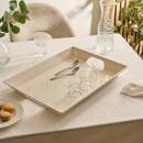 Vassoio "Solene" 46,4x34,2 cm Beige