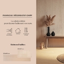 Set di 3 pannelli murali decorativi "Cary" Beige, 120x60 cm Beige