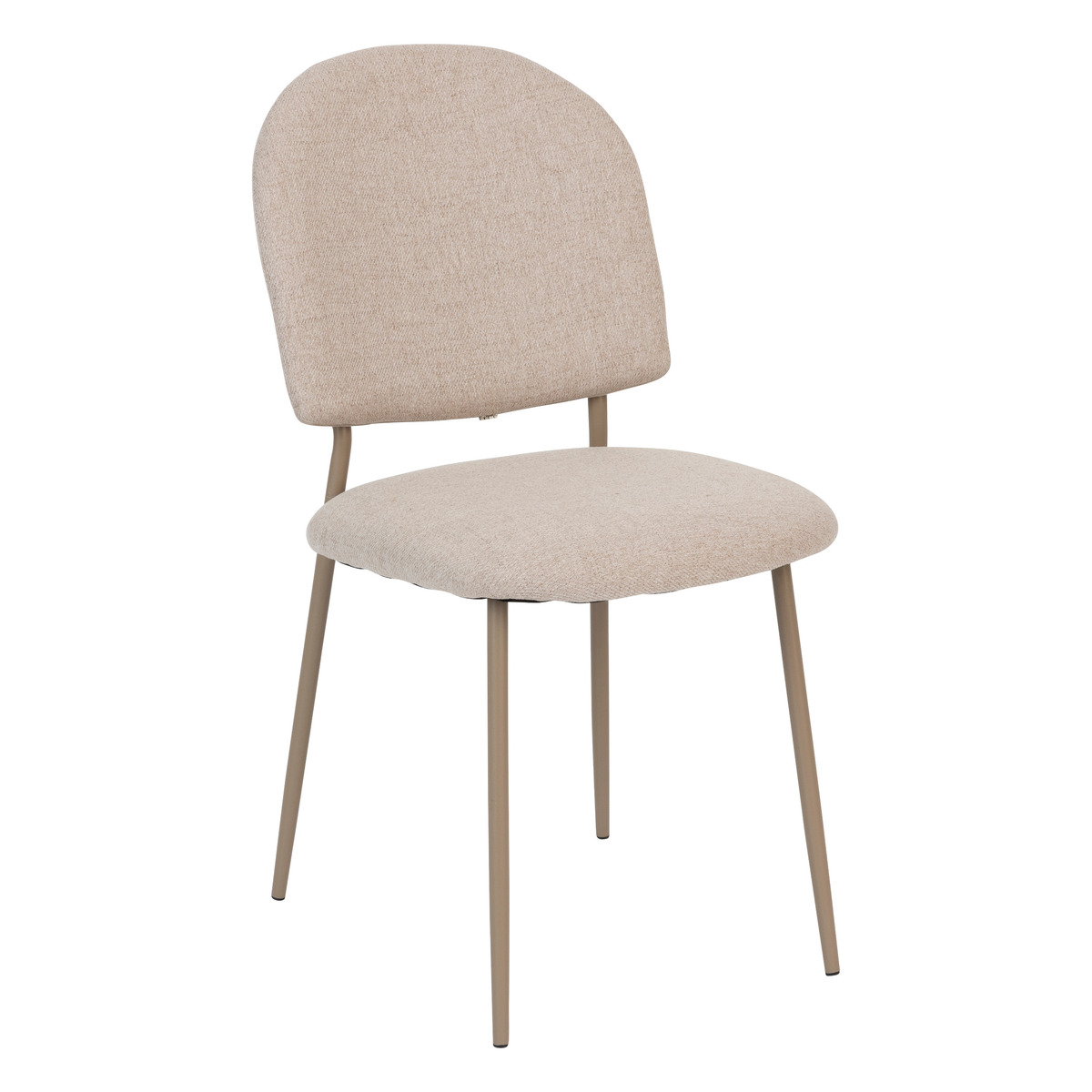 Set tavolo da pranzo “Anaya” + 4 sedie “Kamili” 1 tavolo da pranzo L. 180 cm e 4 sedie Beige