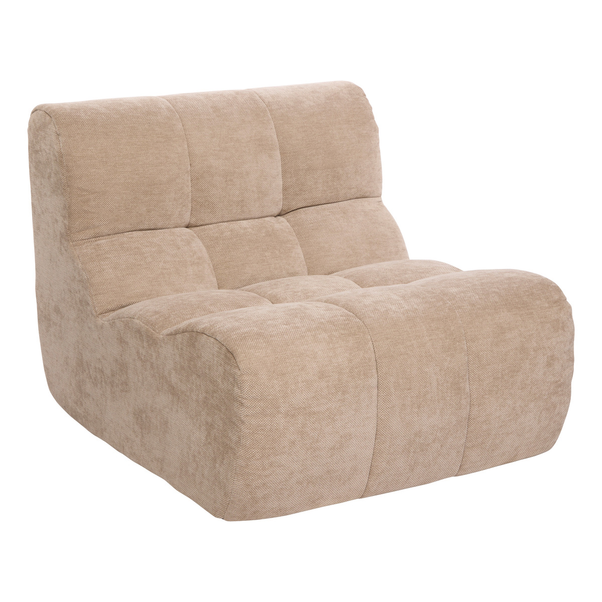 Set divano e poltrona "Miroa" 1 divano a 2 posti, 1 poltrona, beige Beige