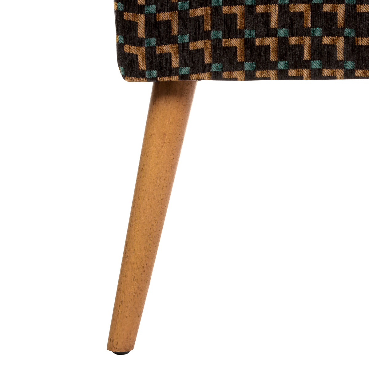 Set poltrona e sgabello d&rsquo;appoggio "Chiara" Nero Nero