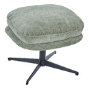 Set Poltrona girevole e poggiapiedi "Stelan" Verde kaki Verde cachi