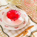 Servizio da tavola "Fleur de rose" Porcellana, 18 pezzi, Multicolore Multicolore