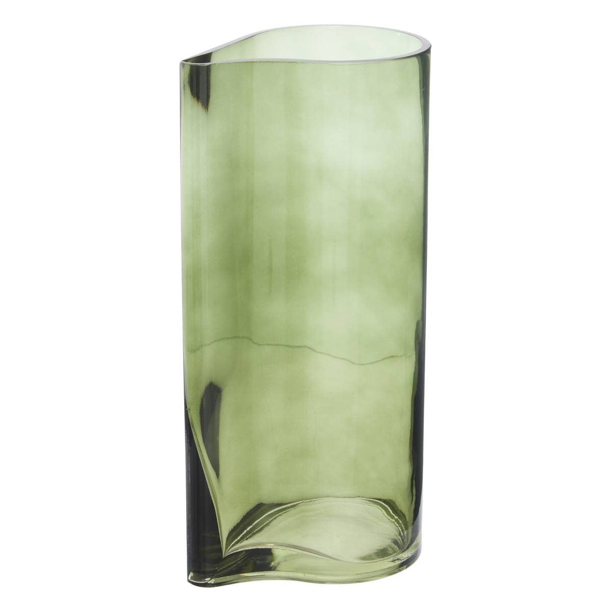 Vaso "Fiva" Vetro, Verde, H.35 cm Verde