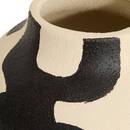 Vaso "Nyero" Dolomite, Nero & Bianco, H.31,5 cm Noir & Blanc