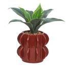 Pianta artificiale in vaso "Homy" H.28 cm Arancione